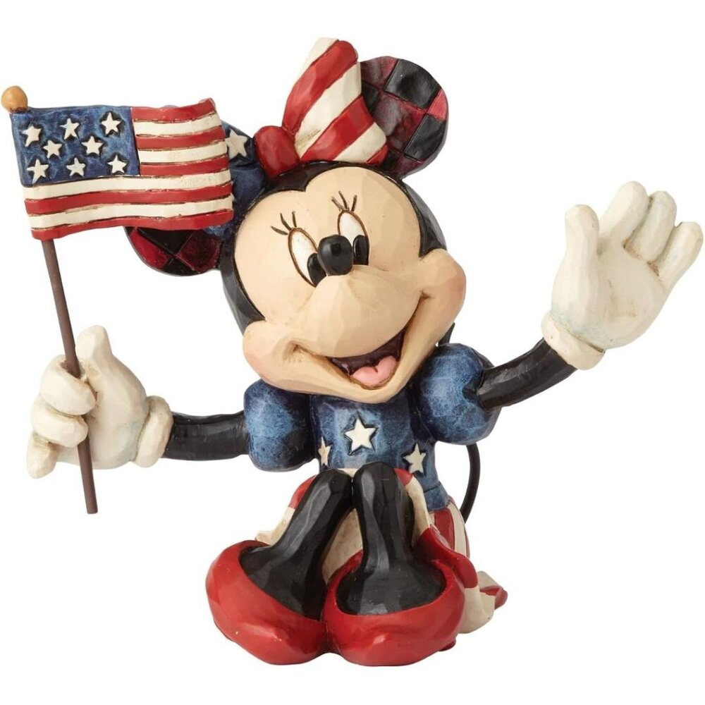 Enesco Disney Traditions by Jim Shore Patriotic Minnie Mouse Miniature Figurine